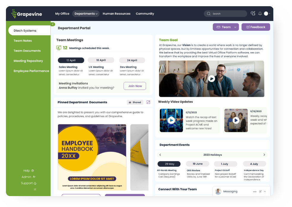 Department Hubs